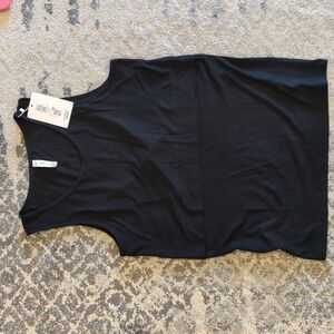 NWT Latched Mama black ribbed nursing tank, XL